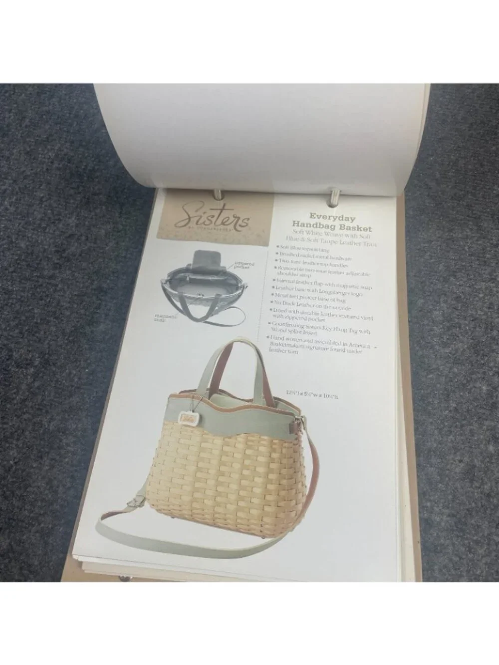 Longaberger Consultant Fabric Swatch Sample Binder Kit Woven Traditions Lot